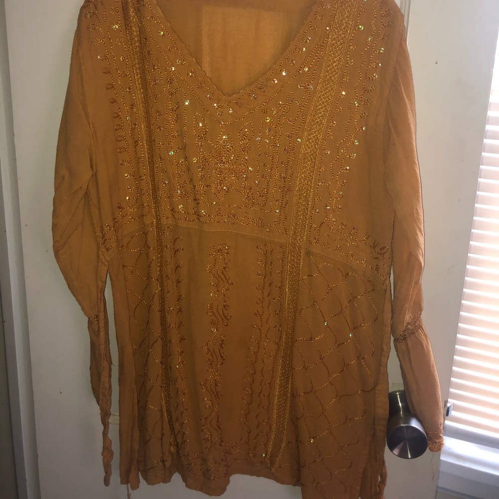Sparkly Boho Tied Top